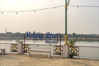 Mekong-Promenade in Nong Khai, Thailand, Asia