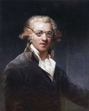 Sir Joshua Reynolds 1723-1792, English portrait painter and aesthetician, Historic, digitally