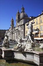 Fountain of Neptune, Fontana del Nettuno, Church of Sant'Agnese in Agone, Piazza Navona, Parione