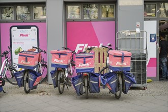 Flink delivery service, Kopenhagener Straße, Schönhauser Allee, Prenzlauer Berg, Pankow, Berlin,