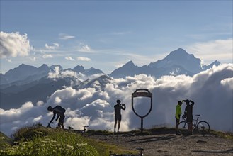 Furka Pass. Grand Tour of Switzerland. Circular route for tourists to the highlights of