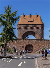 Town gate with town wall, Miltenberg, Bavaria, Germany Miltenberg