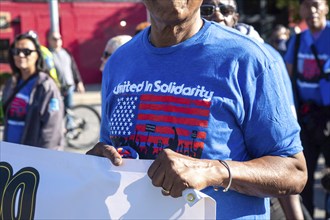 Detroit, Michigan USA, 2 September 2024, Union members participate in Detroit's Labor Day parade