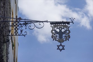 Nose sign of an inn, Kitzingen, Lower Franconia, Bavaria, Germany, Europe