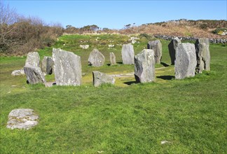 Drombeg stone circle site, County Cork, Ireland, Irish Republic, Europe