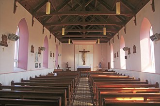 Interior of Catholic parish church Cape Clear Ireland, Cork, Ireland, Irish Republic, Europe