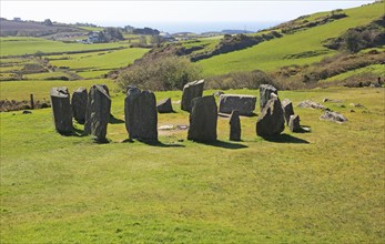 Drombeg stone circle, County Cork, Ireland, Irish Republic, Europe