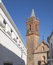 Neoclassical church Iglesia Espiritu Santo, Fuenteheridos village, Sierra de Aracena, Huelva