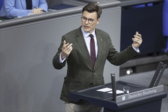 Kai Whittaker, Member of the German Bundestag (CDU/CSU), delivers a speech in the plenary session