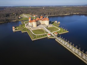 Moritzburg Castle is located in the municipality of Moritzburg near Dresden. The hunting lodge,