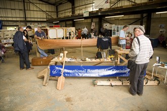 Display International Boatbuilding College at Maritime Day event, Woodbridge, Suffolk, England, UK