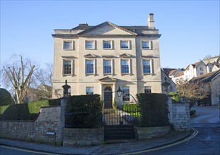 Grand Georgian house in Bradford on Avon, Wiltshire, England, United Kingdom, Europe