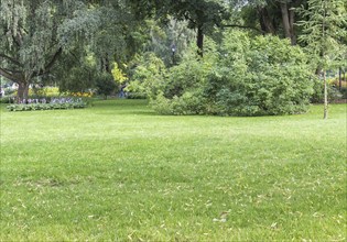 Bernardine Gardens park in the center of Vilnius, Lithuania, Europe