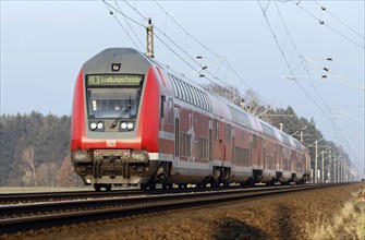 Regional express RE3 of the Deutsche Bahn, Danewitz, 08.12.2020