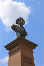 Monument in honour of Conradin Kreutzer, musician, conductor and composer, bust by Hans Baur,