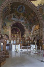 Santorini, Fira, Mitropolis Church, interior view, Cyclades, Greece, Europe