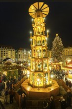 The Dresden Striezelmarkt is a Christmas market in Dresden. It has been held in Advent since 1434,