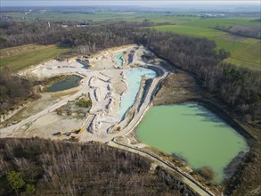 The Blue Hole, a residual hole from the kaolin mining operations of Kaolin- und Tonwerke