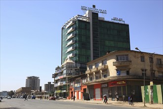 Addis Ababa, building in the city centre, Ethiopia, Africa