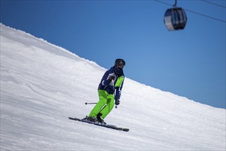 Skiers in the Swiss Alps