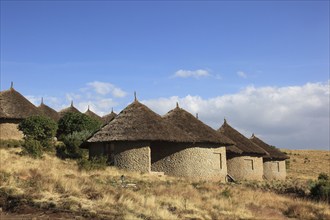 In the highlands of Abyssinia, in the Semien Mountains, landscape in Semien Mountains National