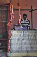 Market in Aksum, Axum, butcher, butchers, Ethiopia, Africa