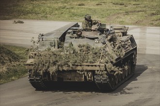 Büffel armoured recovery vehicle, photographed as part of a Bundeswehr exercise with armed forces