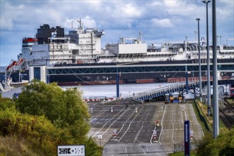 Liquefied natural gas terminal, LNG terminal in the harbour of Sassnitz-Mukran on the island of