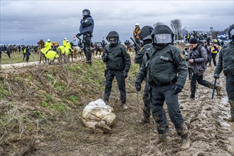 Violent clashes between thousands of demonstrators and the police, after a demonstration against