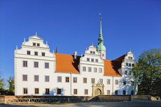 Doberlug Castle is a four-winged complex built in the Renaissance style in Doberlug-Kirchhain,