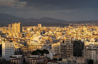 Panorama of Palma de Majorca, Balearic Islands, residential area