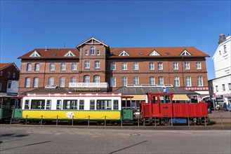 Borkumer Kleinbahn, island railway, connects the ferry harbour with the island railway station,