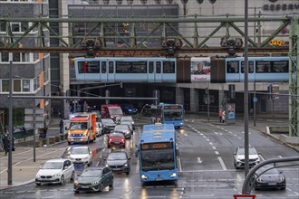 WSW buses at the central bus station, WSW buses, at the main railway station, suspension railway,