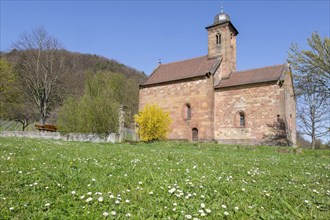 St Nicholas Chapel near Klingenmünster, German or Southern Wine Route, Southern Palatinate,