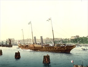 The Royal Yacht Osborne, a paddle steamer owned by the British Government and operated by the Royal