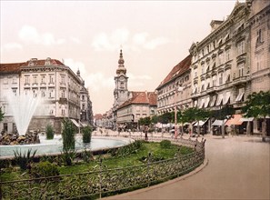 Herrengasse, Graz, Styria, formerly Austro-Hungary, today Austria, c. 1890, Historic, digitally