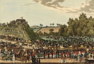 The Ceremony of the Procession to Montem, 1850, England, Historical, digitally restored