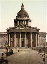 Pantheon on the Hill of St Genoveva, the National Hall of Fame, Paris, France, 1890, Historical,