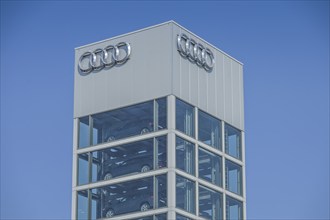 Autoturm, Audi Centre, Rudower Chaussee, Adlershof, Treptow-Köpenick, Berlin, Germany, Europe