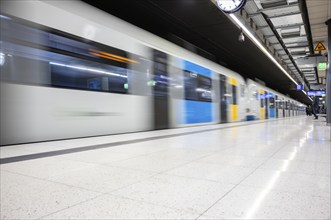 Underground entry S-Bahn, train, Generation 2024, platform, stop, Schwabstrasse station, public