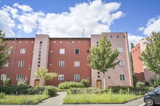 Residential buildings, Fritz-Reuter-Allee, Hufeisensiedlung, Britz, Neukölln, Berlin, Germany,