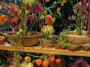 Artistic flower arrangements and decorations, German Floristry Championships, Berlin, Germany,