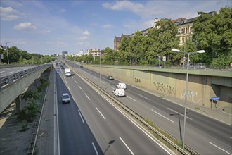 Motorway A 103 near Saarstraße, Friedenau, Schöneberg, Tempelhof-Schöneberg, Berlin, Germany,