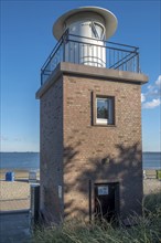 Olhörn lighthouse, Wyk, North Sea island of Föhr, Schleswig-Holstein, Germany, Europe