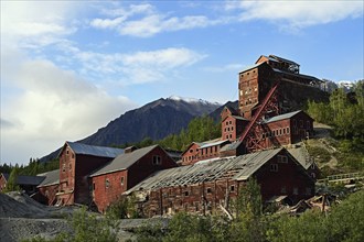 Historic Kennecott Copper Mine in Wrangell, St. Elias National Park, Alaska