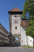 The Bickentor, town gate in the historic town centre of Villingen, Villingen-Schwenningen, Black