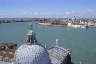 View from the tower of the church of San Giorgio Maggiore to the church of Santa Maria della