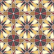 Islamic geometric seamless vector pattern