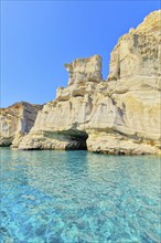 Kleftiko rock formations, Kleftiko, Milos Island, Cyclades Islands, Greece, Europe