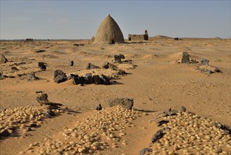 Domed mausoleum, called Qubba, Old Dongola, Northern, Nubia, Sudan, Africa